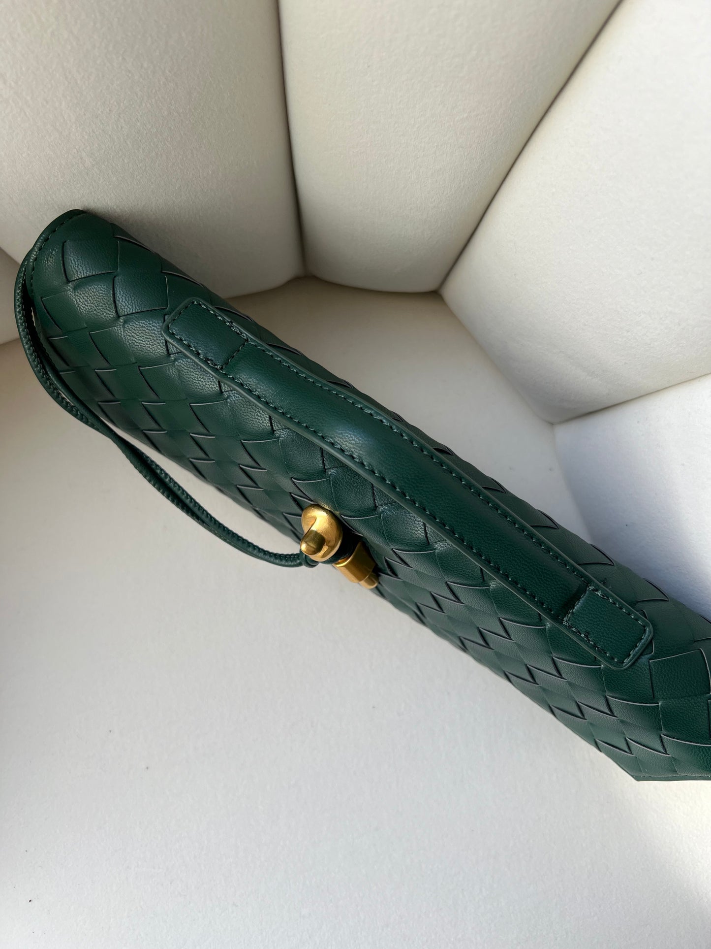 Alaia Clutch Bag Verde petrolio