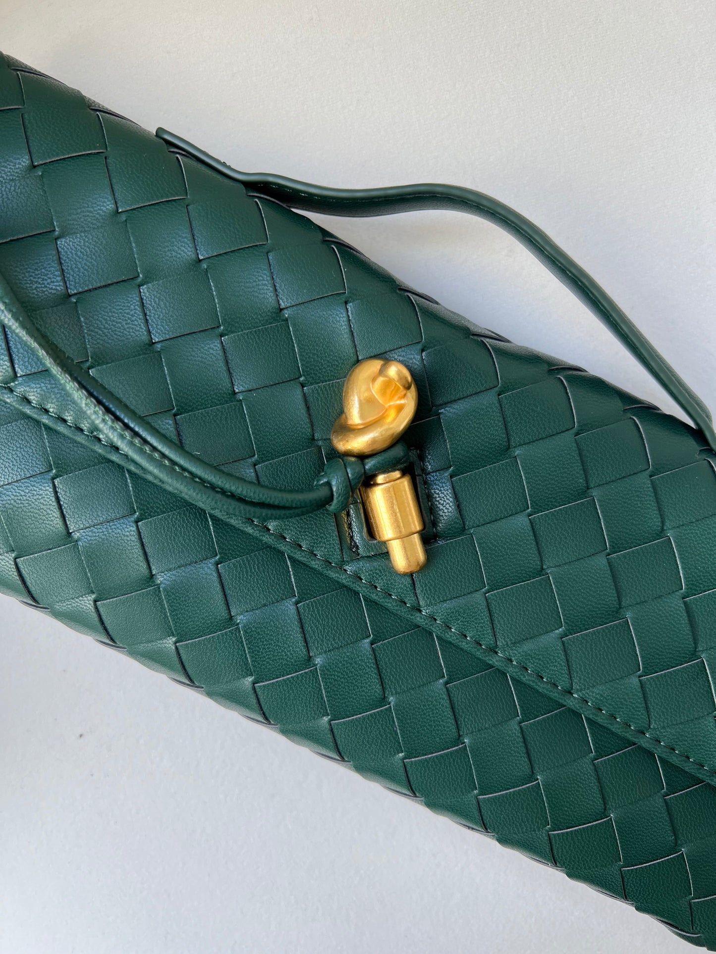 Alaia Clutch Bag Verde petrolio